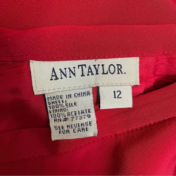 Vintage Ann Taylor High Rise 100% Silk Trousers - Picture 4 of 9
